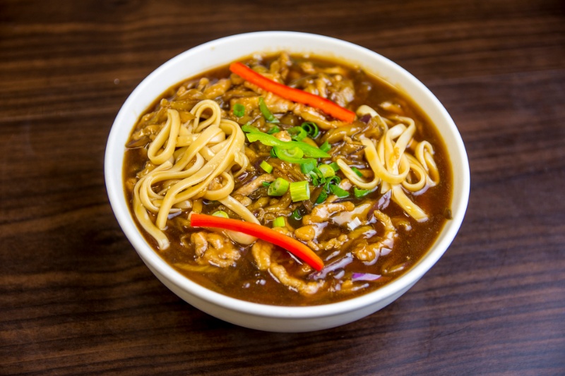 ns03. shredded pork & eggplant noodle soup 茄子肉丝面